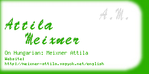 attila meixner business card